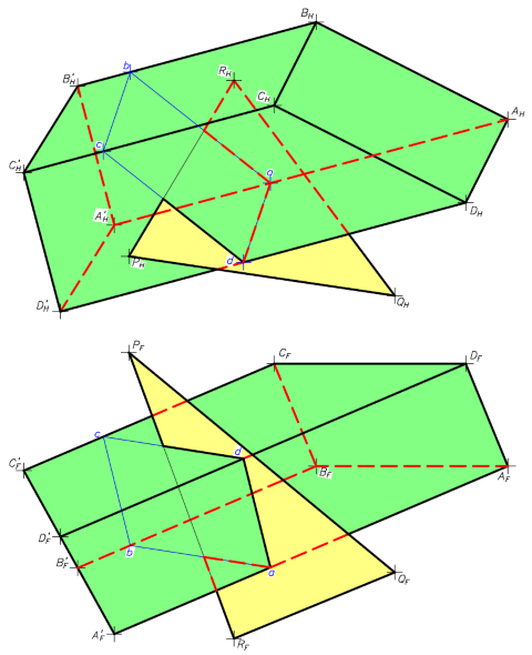 Diagrama de Intersección de Prisma con plano